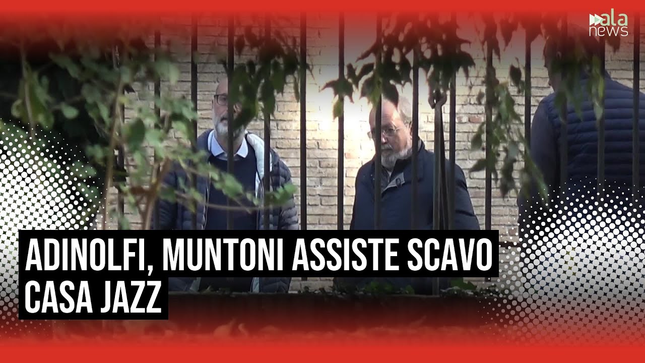 Ripresi scavi alla Casa del Jazz, Muntoni assiste alla ruspa in azione