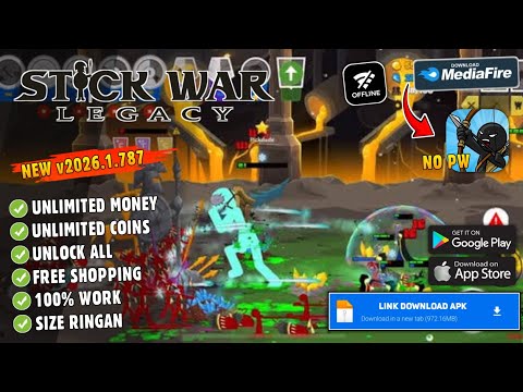 Stick War Legacy Mod Apk v2026.1.787 Terbaru 2026 Unlimited Everything & Skin
