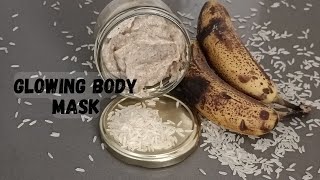 Banana peel rice face and body mask