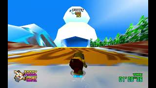 Snowboard Kids 2 Recompiled ~ Jingle Town Trick Game with Mr. Dog