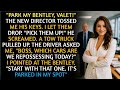 He Tossed Me His Bentley Keys - I Repossessed His Car and Company#Office Revenge