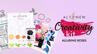 Beautiful Crafting Kit w/ Card Making Supplies, Ideas & More! Altenew Alluring Roses Creativity Kit