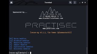 Recon-ng || PenTesting Tutorials || Information Gathering Tool || Kali Linux || Cyber Security