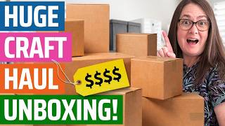 My BIGGEST Craft Haul EVER 😱 Unboxing so Many New Supplies!