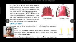 Celebrity Class 4th (Mastering Science) Ch-2 (Teeth and Microbes) Explanation Net Worth
