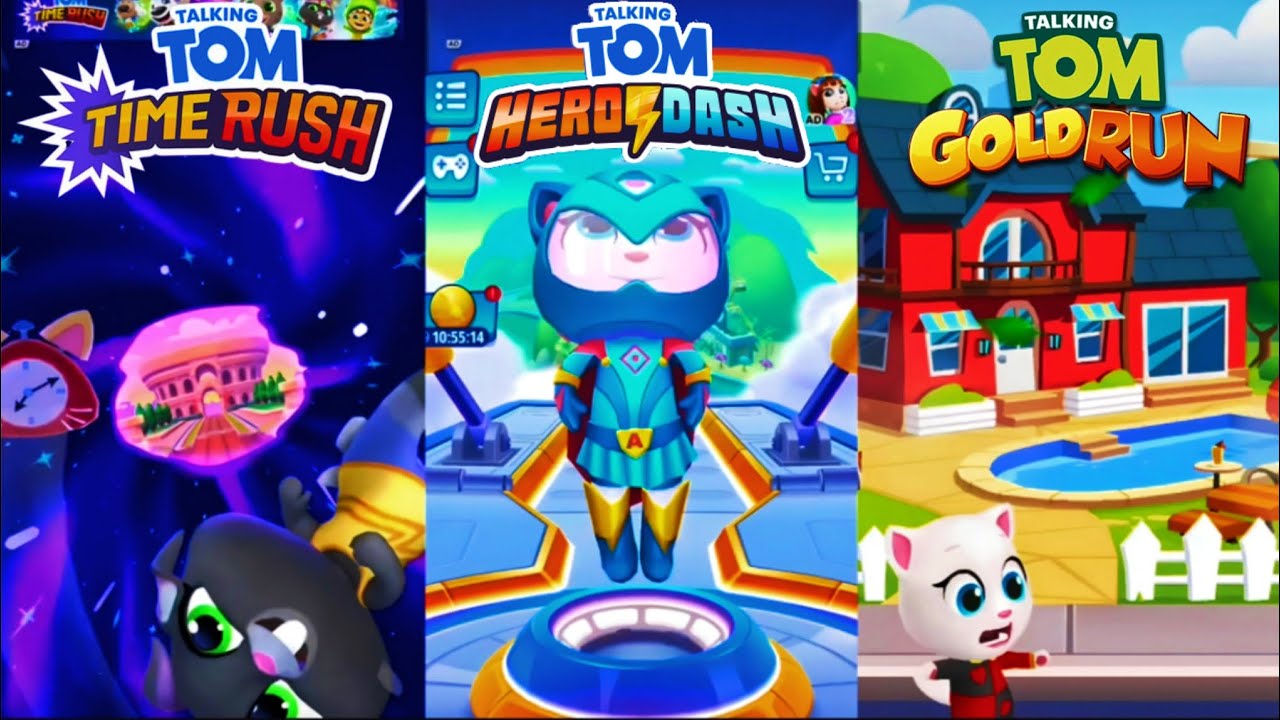Talking Tom Gold Run Hero Dash Time Rush All Heroes Discovered ZIZU