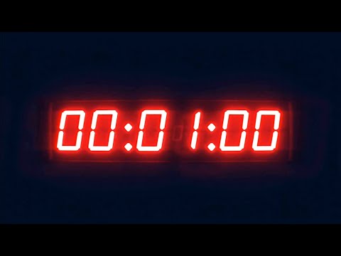 1 MINUTE COUNTDOWN TIMER ⌛ WITH ALARM ⏰ ( 60 Seconds ) CLOCK SOUND 📌STYLE 07