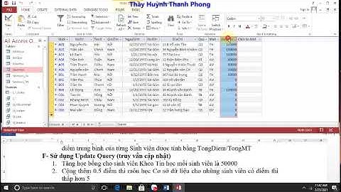 Update Query Append Query và Delete Query