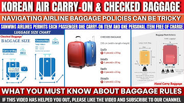 Korean Air Carry-On & Checked Baggage Guide (2025 Update)