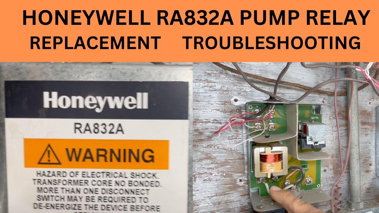 HONEYWELL RA832A PUMP RELAY REPLACEMENT. TROUBLESHOOTING - YouTube