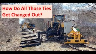 Railroad Tie Replacement Shown in 7 Minutes