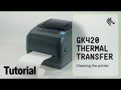 Zebra GK420 Thermal Transfer Printer: How to perform routine printer cleaning