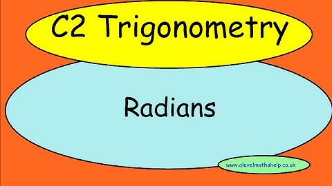 C2 Radians - Trig -Trigonometry - AS - alevelmathshelp