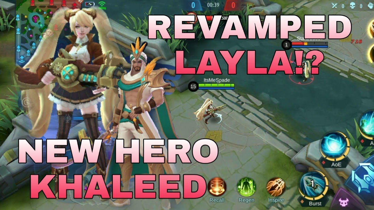 New Hero Khaleed and Revamped Layla Released on Advanced Server!!