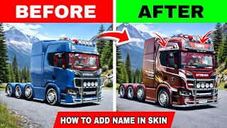 Add Custom Name on Truck Skin | TOE3 🔥 Easy Trick
