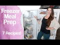 Fill Your Freezer!!  Freezer Meal Prep! 7 Recipes to Feed Yo' Family!