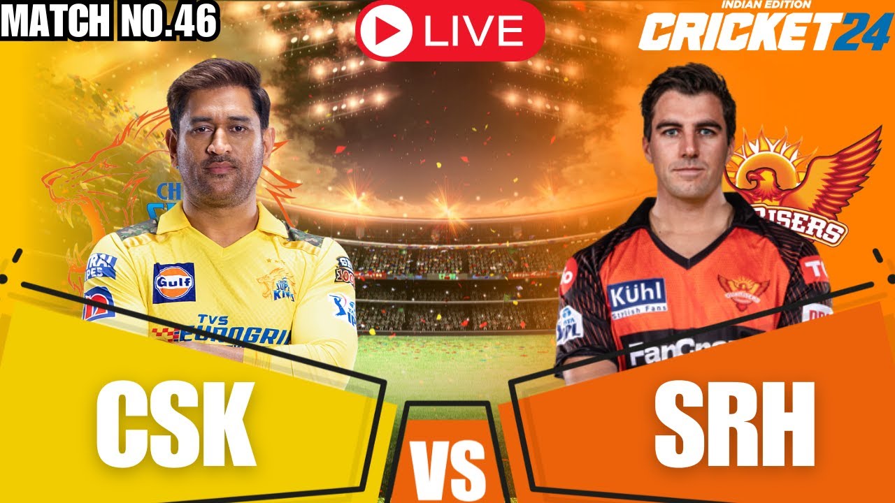 CSK Vs SRH Live | CSK Vs SRH IPL 2024 Live Match | Cricket 24 - YouTube