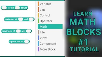 Math blocks in sketchware | Tutorial #1