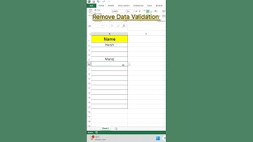 How to Remove Data Validation in Excel: Quick Tutorial#excel