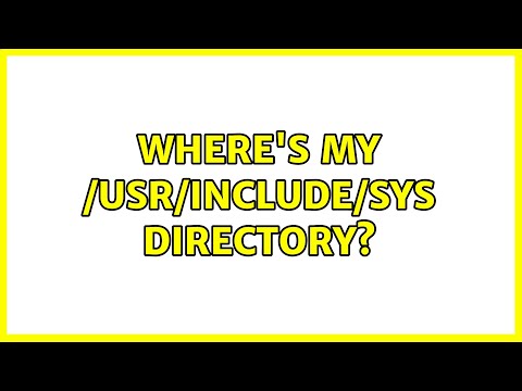 Ubuntu: Where's my /usr/include/sys directory? (2 Solutions!!) hqdefault