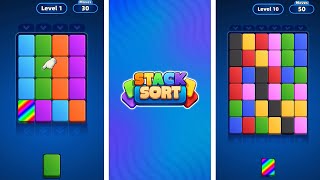 Stack Sort: Color Puzzle Levels 1-10 Voodoo iOS Gameplay  screenshot 3