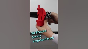 3D printed keyboard tray for my simracing cockpit #3dprinting #simracing #trakracer