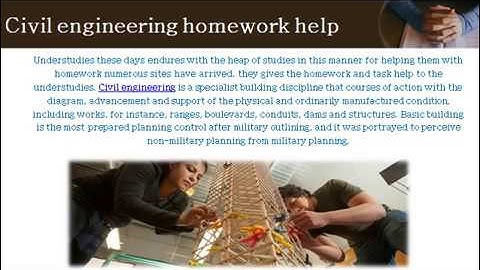 Civil engineering homework help