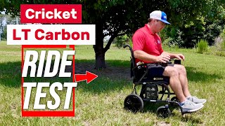 Cricket LT Outdoor Ride Test: Grass, Asphalt & Steel Slag | Golden Technologies GP309
