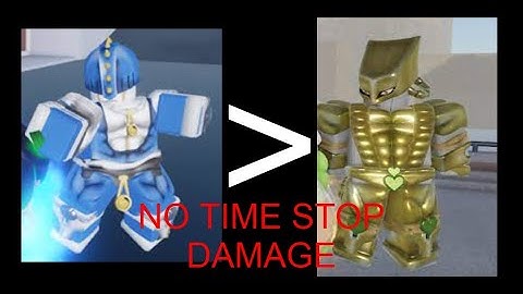 [YBA] How to take ZERO DAMAGE in TIME STOP with STICKY FINGERS..