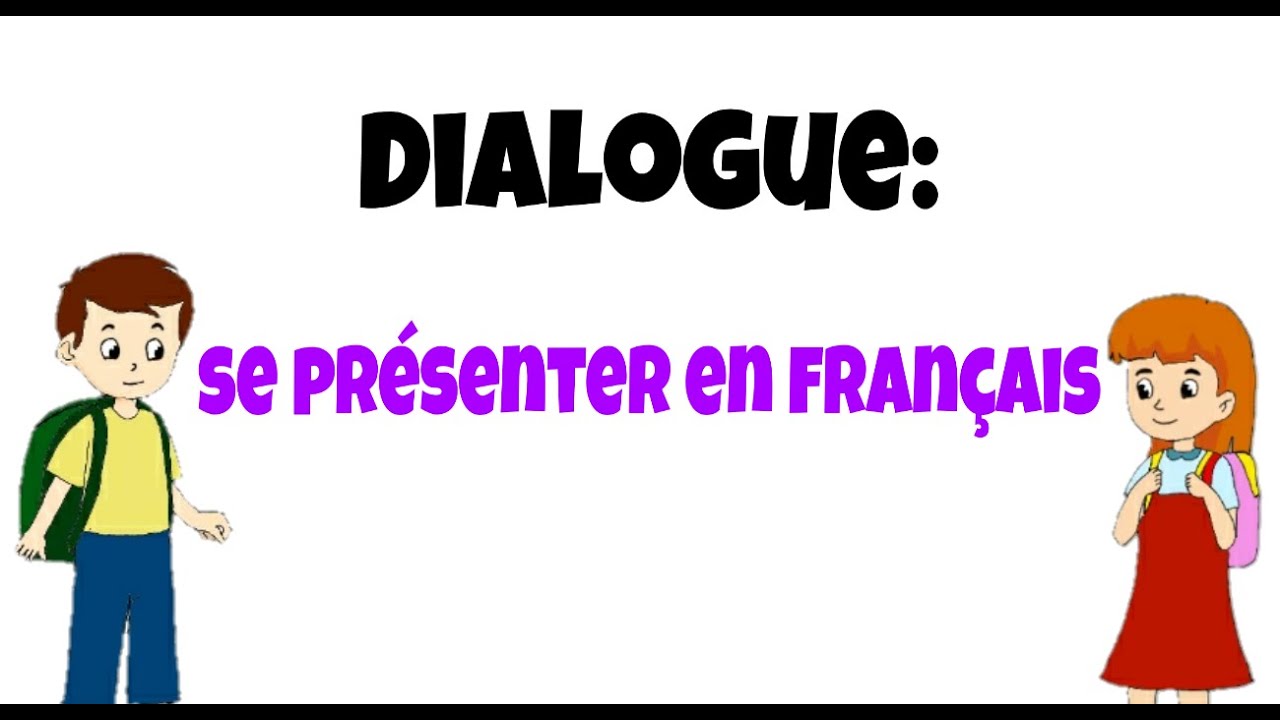 a presentation en francais
