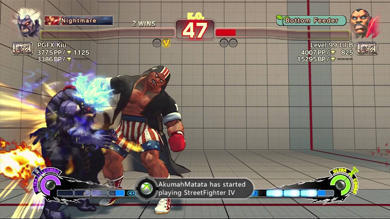 USF4: PGFX Kui (Oni) vs Level 99 Lil B (Balrog)