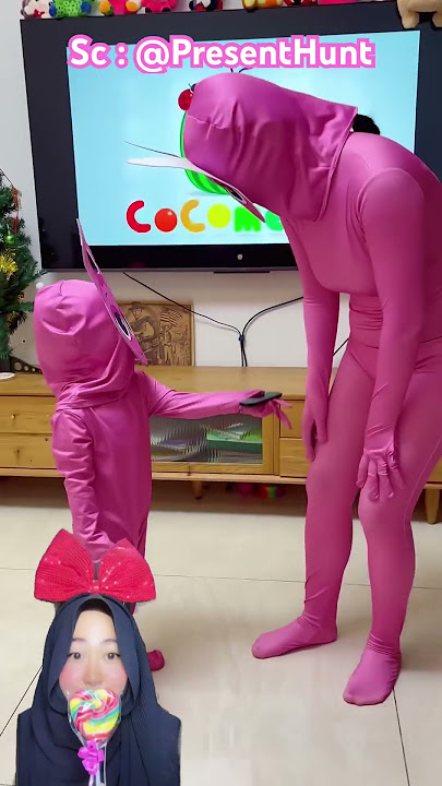 Si pink tidak boleh nonton tv ⁉️sudah malam 😬 @PresentHunt #shorts #funny #dubbing