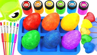 Satisfying Video l How I Make Real Oddly Colorful Slime Clay Form SPRUNKI Finger Candy Unboxing ASMR