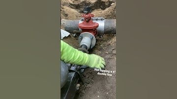 4” Hot tap on a live ductile water line