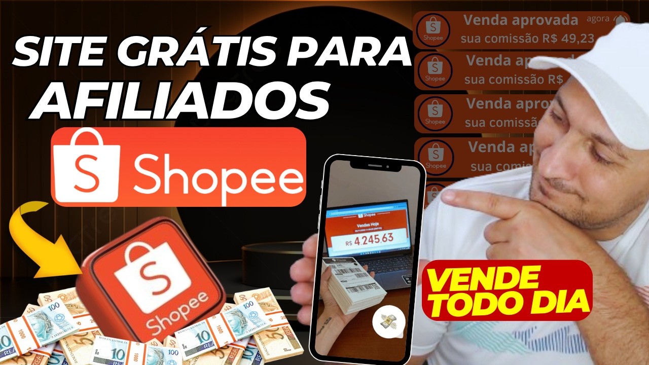 COMO CRIAR UM SITE DE AFILIADOS SHOPEE DO ZERO E VENDER TODOS OS DIAS ...