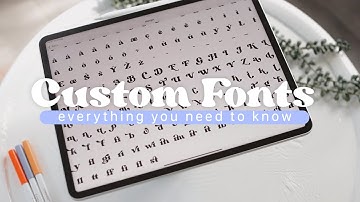 ☁️ Custom Fonts on iPad - Everything you need to know !