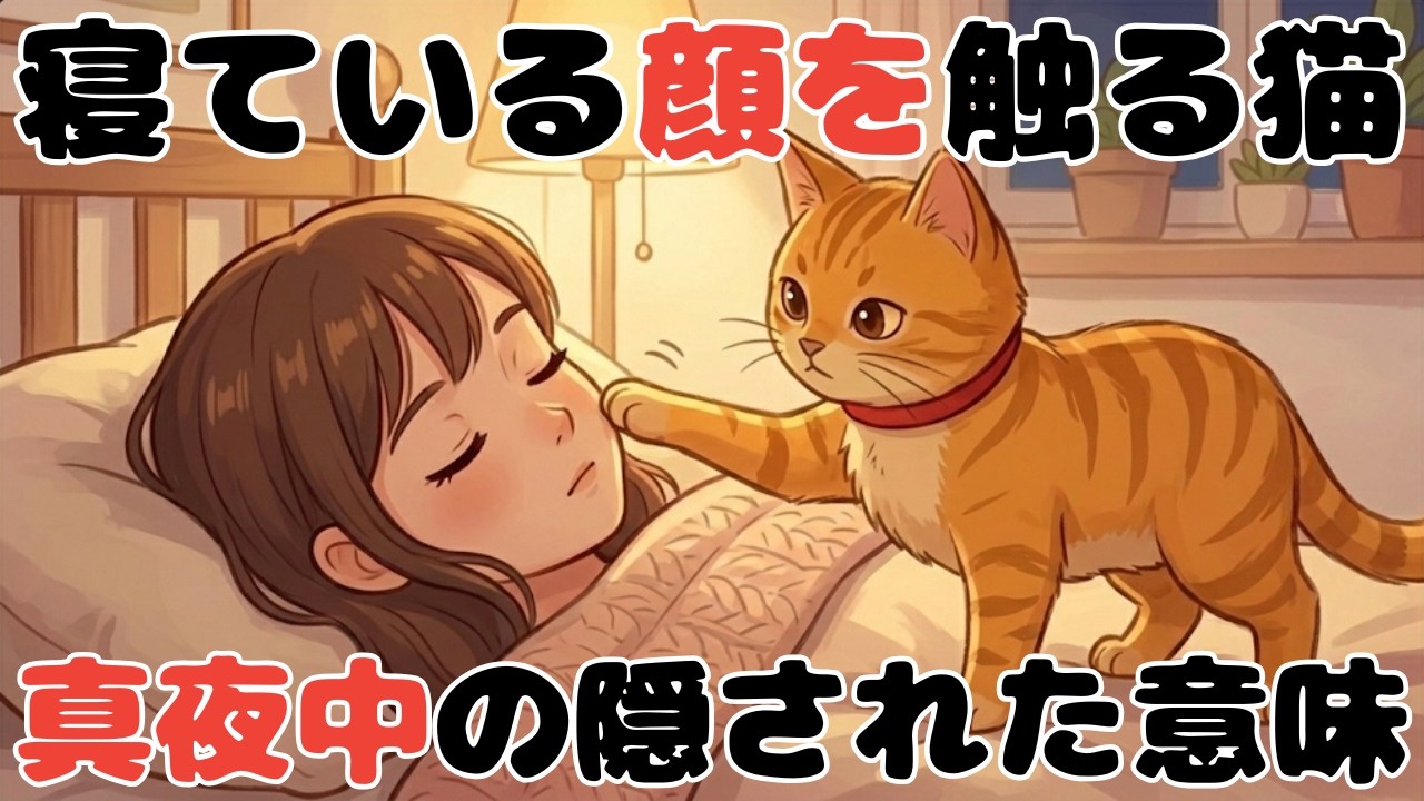猫の雑学!! 【隠された意味】ただのイタズラじゃありません。寝ているあなたの顔をそっと触る猫の健気な愛情サイン