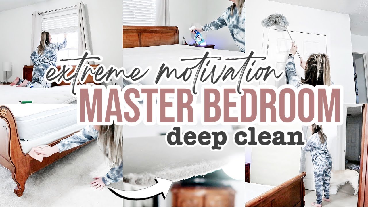 MASTER BEDROOM DEEP CLEAN | EXTREME CLEANING MOTIVATION | CLEAN WITH ME