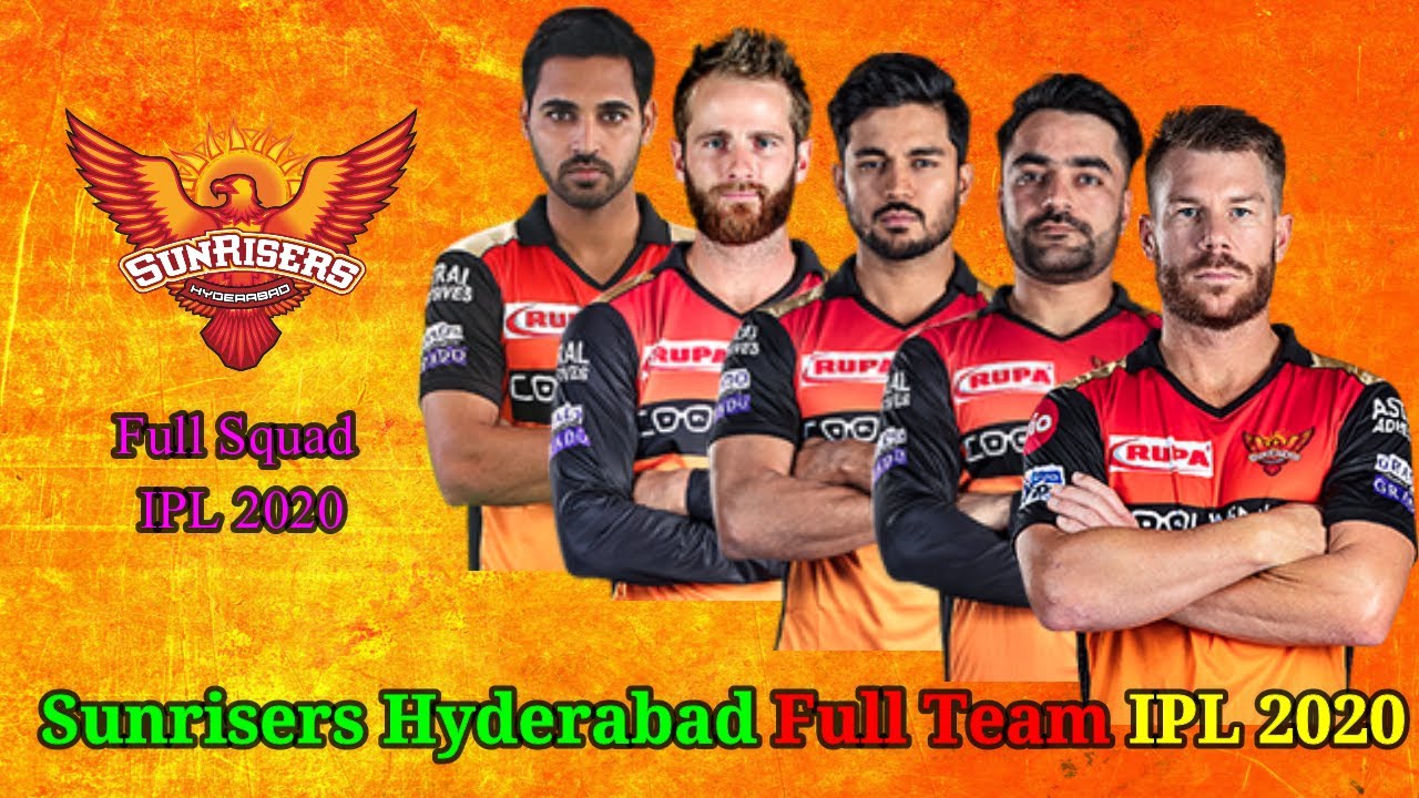 Sunrisers Hyderabad Full Team 2020 | SRH Full Squad 2020 | IPL 2020