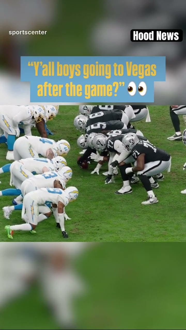 He petty #hoodnews #chargers #raiders #lasvegas #lasvegasraiders #NFL #football #omg #how #wow #us