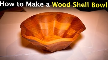 How to Make Wood Shell Bowl! CNC Woodworking Bowl / Carving a bowl / Two sided machining