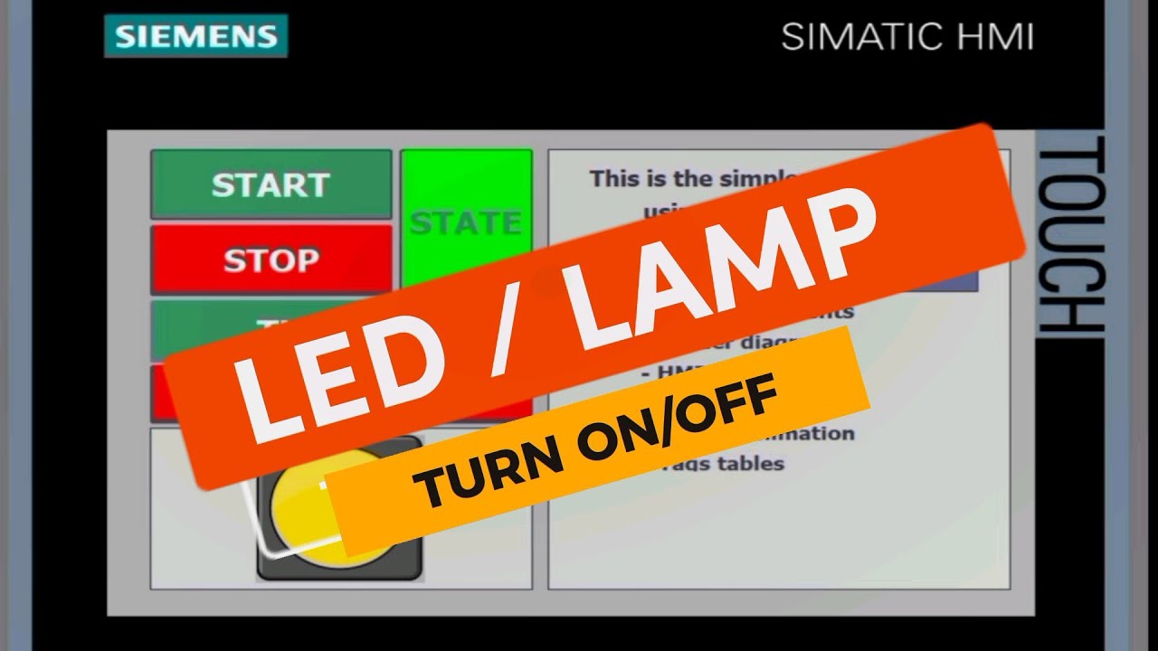Simple PLC program | Turn on/off Lamp/LED using TIA PORTAL V15. #plc # ...