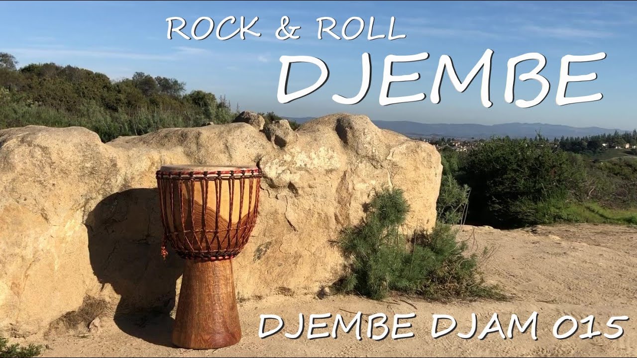Djembe Djam 015 Rock & Roll Djembe Fun Drum Solo on a Rock! YouTube
