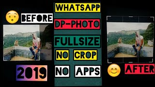 Whatsapp Profile Full Size Photo😯 No Crop - No Apps😊 2019 | Ram Sai screenshot 5