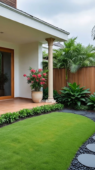 ide inspirasi taman rumah idaman #home #design #beautiful #garden