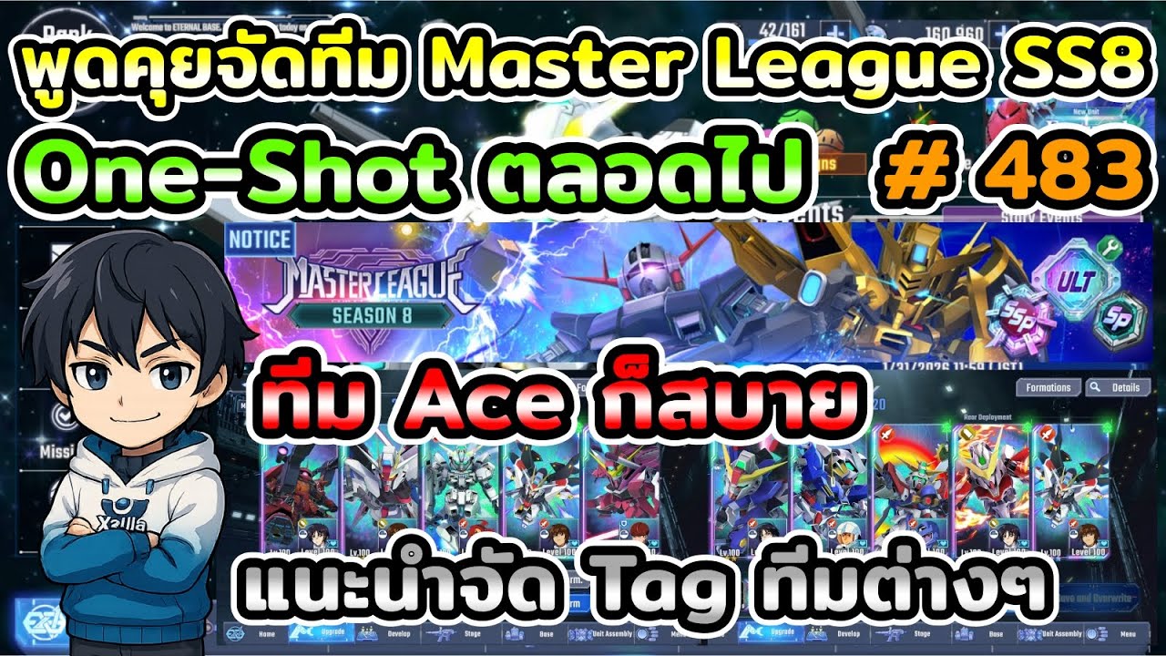 พูดคุยจัดทีม Master League SS8 ทีม One-Shot กับ ACE เต็ง5ดาว เกม SD Gundam G Generation ETERNAL
