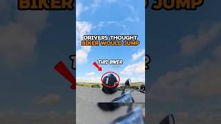 Drivers Thought Biker Would Jump 🤯 @RubberRides