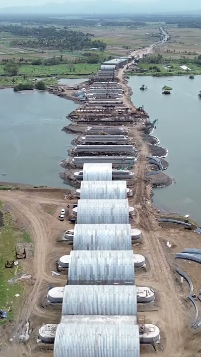 PROGRES PEMBANGUNAN JEMBATAN PANDANSIMO #shorts #hits #viral #jembatanpandansimo #pembangunan