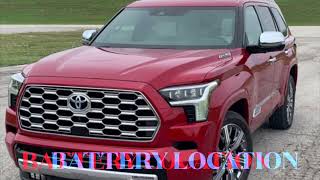 2023 Toyota Sequoia 12 Volt Battery Location