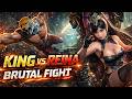King vs Reina at Sanctum 🔥 Intense Fight | Tekken 8 Gameplay